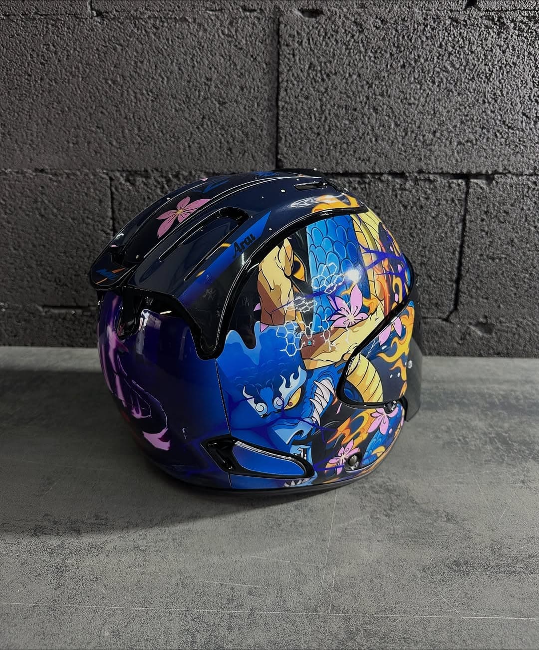 Kit déco 100% personnalisé sur casque arai  (2)